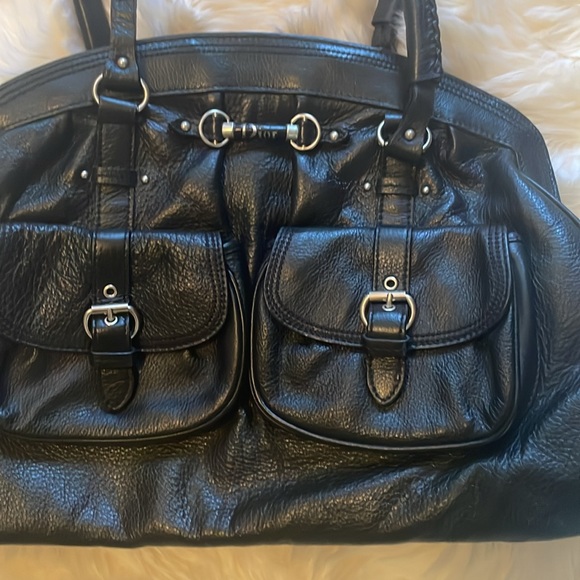 CHRISTIAN DIOR Authentic Black Large Frame Pocket Satchel Bag - Picture 4 of 12